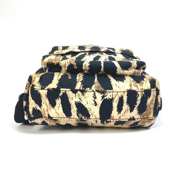 AUTHENTICITY GUARANTEED BALENCIAGA Leopard Mini Backpack bag Beige/Black - Picture 4 of 13